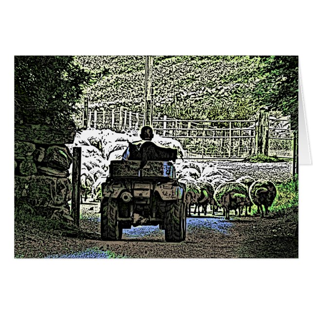 JORDBRUKKORT HÄLSNINGSKORT (Framsidan Horizontal)