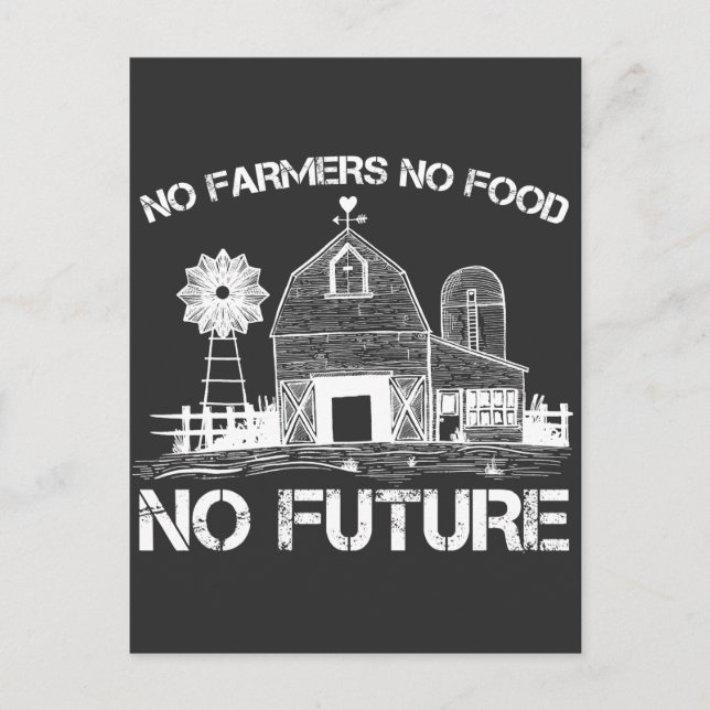 Jordbruks- och livsmedelsproduktion vykort (Framsida)