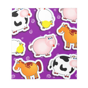 Jordbruksbakgrund i lycklig, anteckningsblock