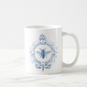 Jordbruksbin i modern Vintage Fransk Kaffemugg