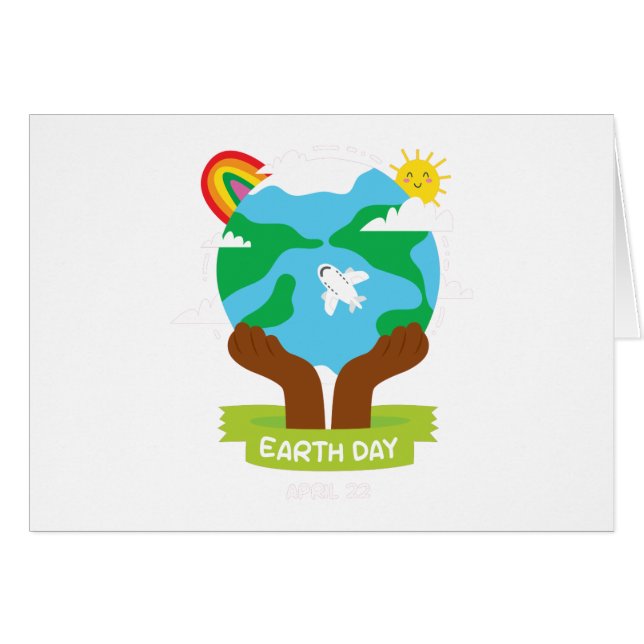 Jordbruksdagen för regnbåge hälsningskort (Framsidan Horizontal)