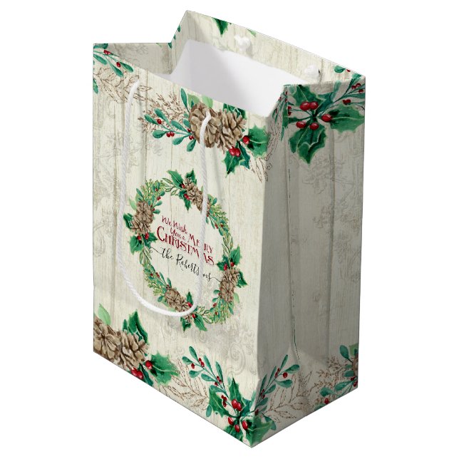 Jordbruksfamiljen God jul Gräs Cone Wandan (Framsidan Vinklad)