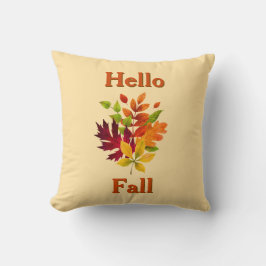 Jordbruksfärgen Höst löv - höstdekorfärg Kudde