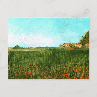 Jordbruksföretag i Wheat Fält, Vincent van Gogh Vykort