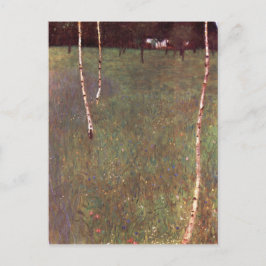 Jordbruksföretag med Birch Träd Vykort