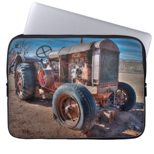Jordbruksföretag Rusty Antique Tractor Laptop Fodral