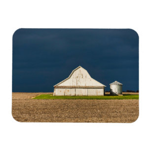 Jordbruksföretag White Barn & Silo Magnet