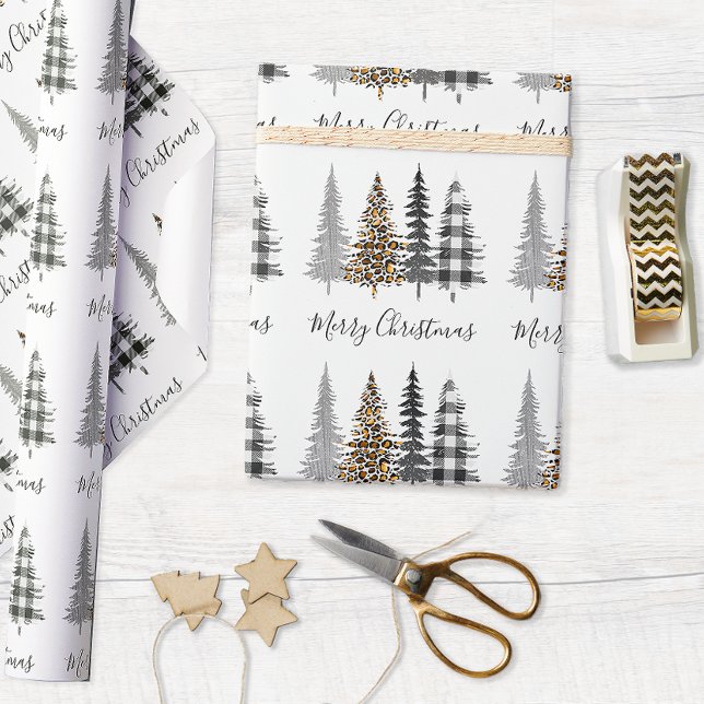 Jordbruksföretaget Julgranar Presentpapper (Glam Farmhouse Christmas Wrapping Paper)
