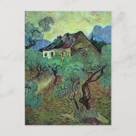 Jordbrukshus i Olive Träd Van Gogh Fine Art Vykort