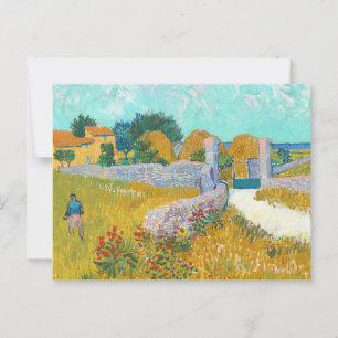 Jordbrukshus i Provence av van Gogh: Vykort