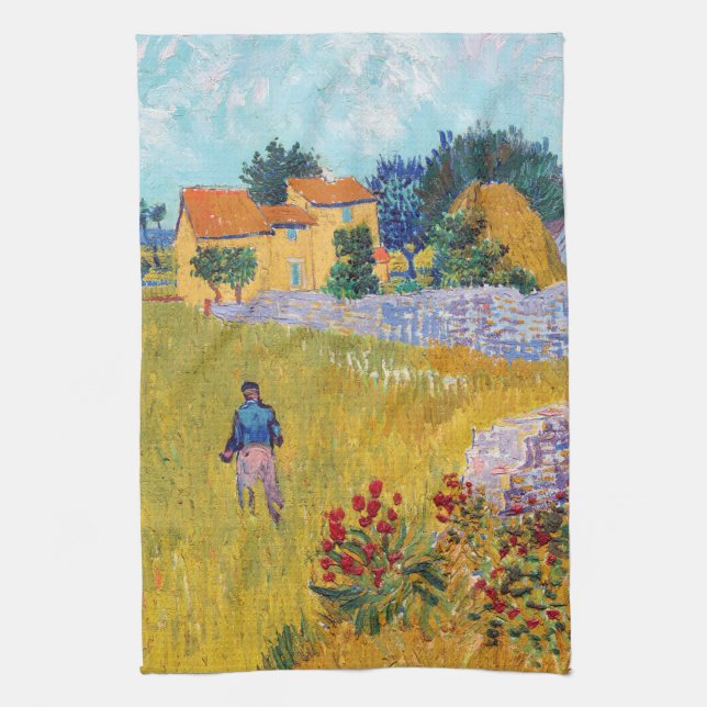 Jordbrukshus i Provence, Van Gogh Kökshandduk (Vertikal)