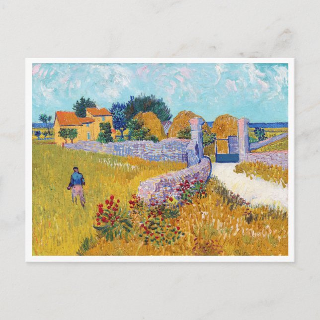 Jordbrukshus i Provence, Van Gogh Vykort (Framsida)