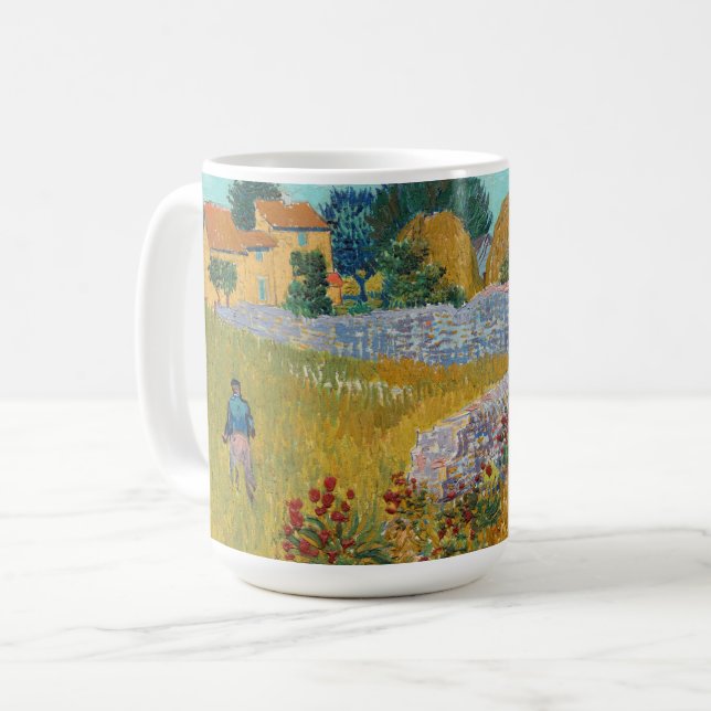 Jordbrukshus i Provence | Vincent van Gogh Kaffemugg (Framsida vänster)