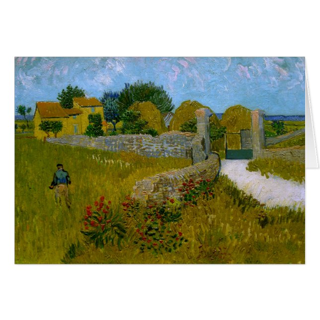Jordbrukshus i Provence, Vincent van Gogh OBS Kort (Framsidan Horizontal)