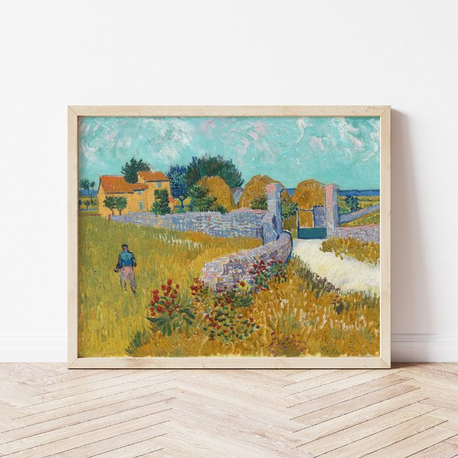 Jordbrukshus i Provence | Vincent Van Gogh Poster (Skapare uppladdad)