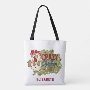 Jordbrukshus Land Chicken Farm Namn Tote Bag Tygkasse