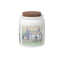 Jordbrukshus Land Cottage Rustic Söt Godisskål