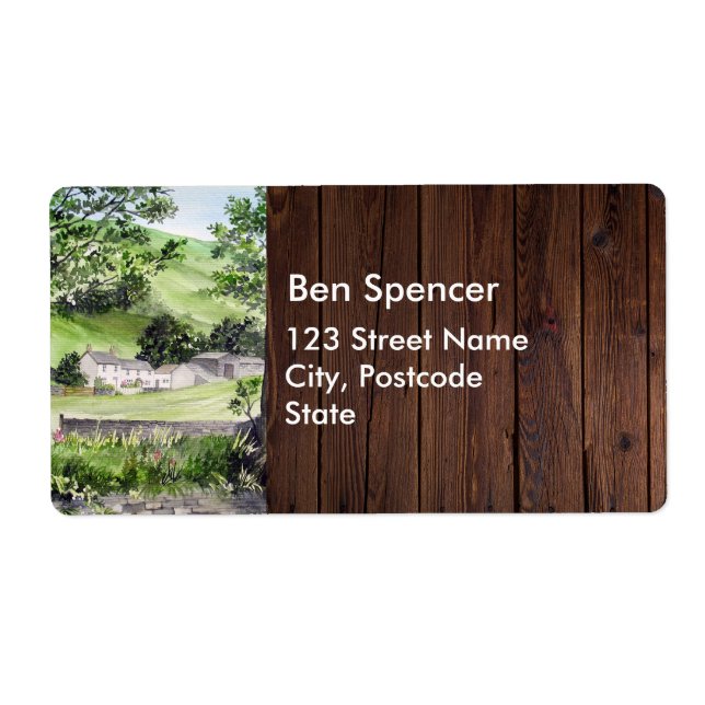 Jordbrukshus nära Thirlmere Painting Bröllop Fraktsedel (Framsidan)