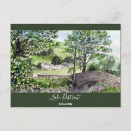 Jordbrukshus nära Thirlmere, Sjö District, England Vykort