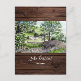 Jordbrukshus nära Thirlmere, Sjö District, England Vykort