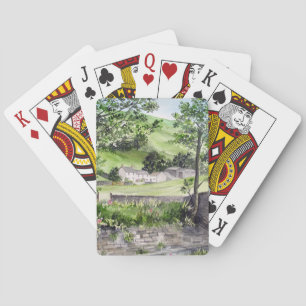 Jordbrukshus nära Trelmere, Sjö District, England Casinokort