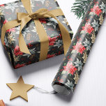 Jordbrukshus Poinsettia Black Rustic jul Presentpapper<br><div class="desc">Från The Farmhouse Poinsettia jul & Helgdag Collection: Farmhouse Poinsettia Black Rustic julklapp är papper,  med vackra rustiska helgdag mönster. En klassisk kombination och chic som wower alla dina familjer och vänner som får sin gåva i år!</div>