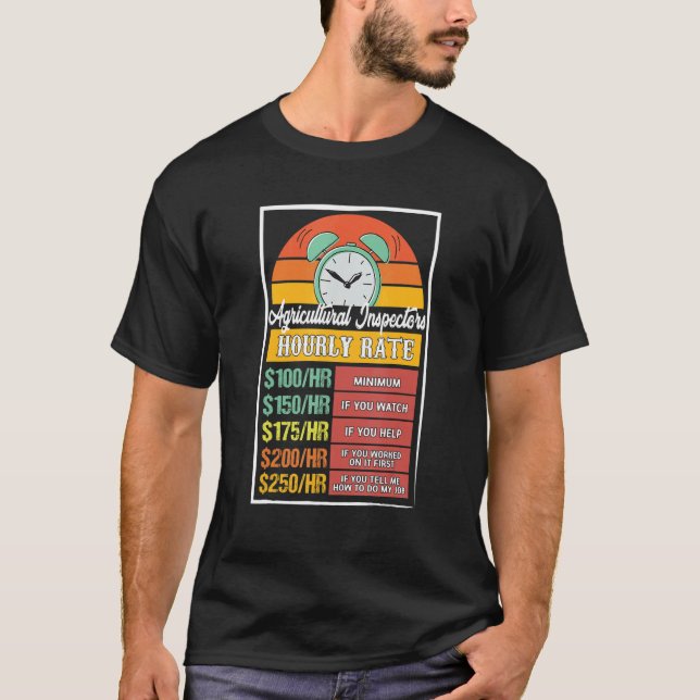 Jordbruksinspektörernas timtaxeringsstämpel t shirt (Framsida)
