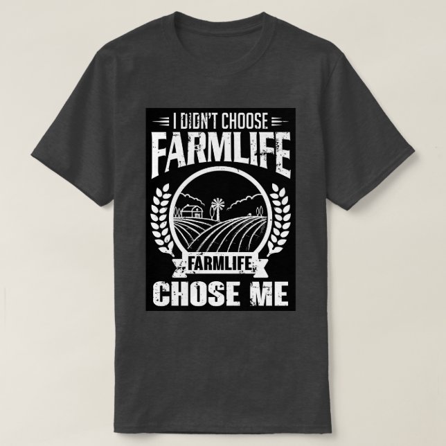 Jordbrukslivet valde mig t shirt (Design framsida)