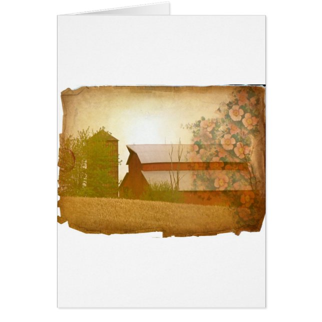 Jordbruksmark Hälsningskort (Framsidan)