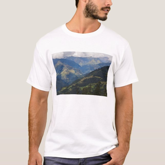 Jordbruksmark och by i Himalaya Tröja (Framsida)