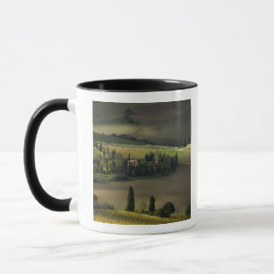 Jordbruksmark runt Montepulciano, Toscana, Italien Mugg