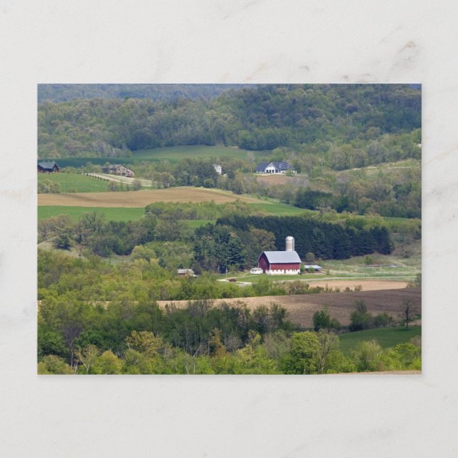 Jordbruksmark söder om Arcadia. Vykort (Framsida)