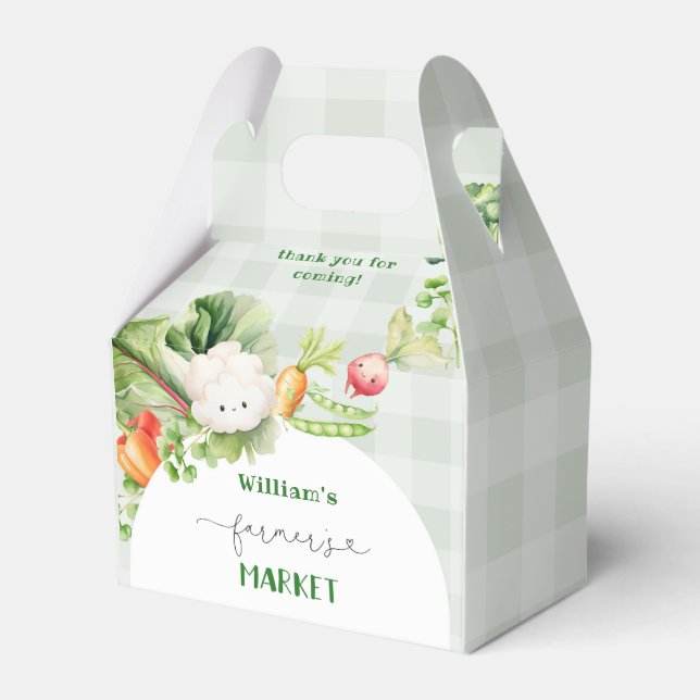 Jordbruksmarknaden barns födelsedag party presentaskar (Framsidan Sidan)