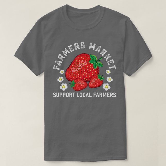 Jordbruksmarknaden Garden Strawberry Farmers Delic T Shirt (Design framsida)