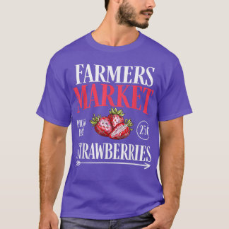 Jordbruksmarknaden Garden Strawberry Farmers Delic T Shirt