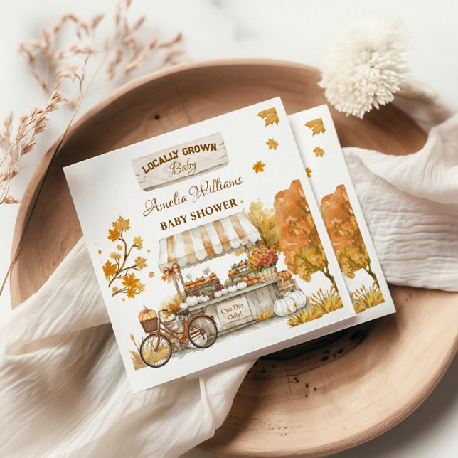 Jordbruksmarknaden i Baby, höst Pappersservett (Skapare uppladdad)