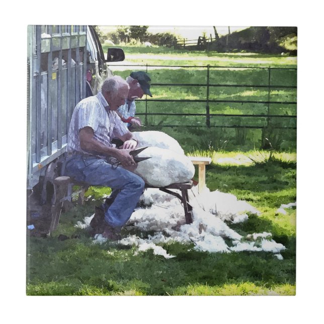 JORDBRUKSMLIV KAKELPLATTA (Framsidan)