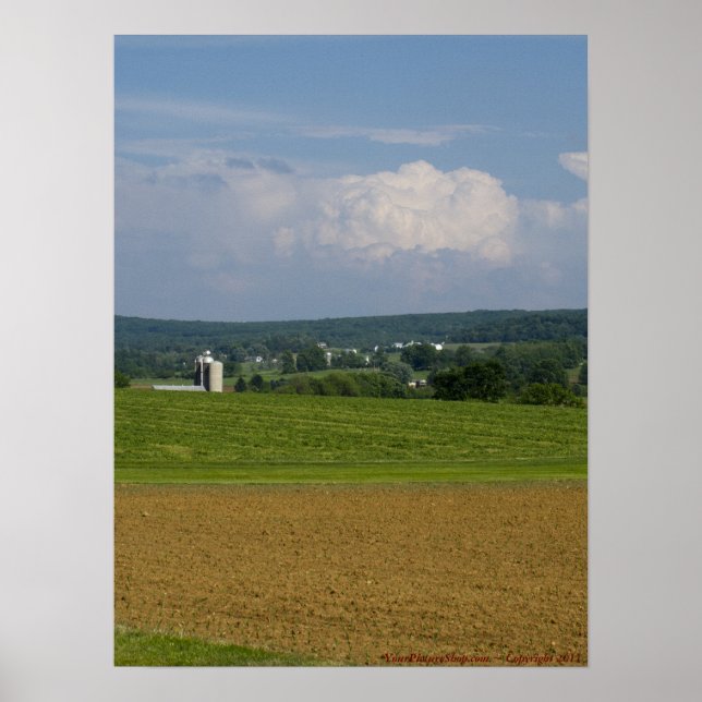 Jordbruksområden i Amish Land Poster (Framsidan)
