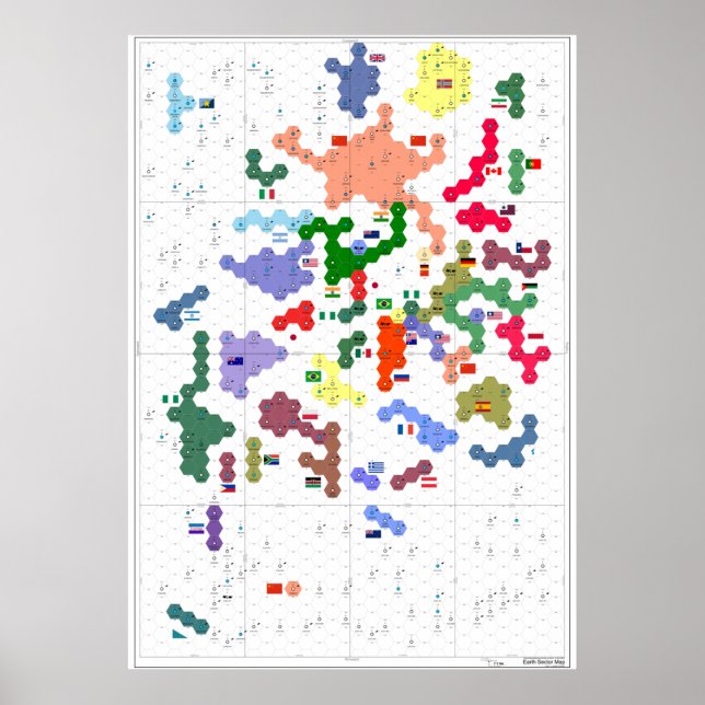 Jordbrukssektorn Poster Karta (Framsidan)