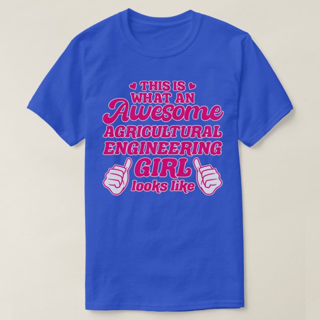 Jordbruksteknikflicka T Shirt (Design framsida)