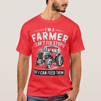 Jordbrukstraktor Jag Är En Bonde Jag Födar Folk T Shirt