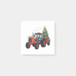 Jordbrukstraktor Julbelysning Traktor Jul Post-it Block