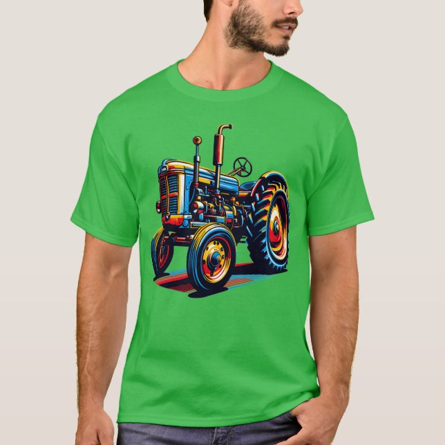 Jordbrukstraktor T Shirt (Framsida)