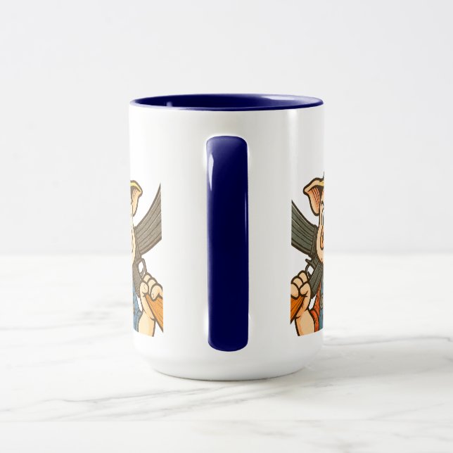 Jordbruksutskottet gris Mugg för medlemmar av Pax  (Handtag)