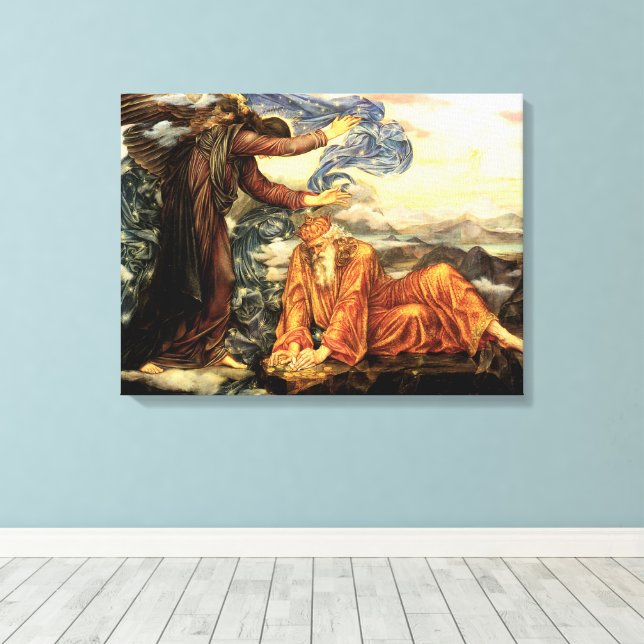 Jordbunden av Evelyn De Morgan, viktoriansk konst Canvastryck (Insitu (trägolv))