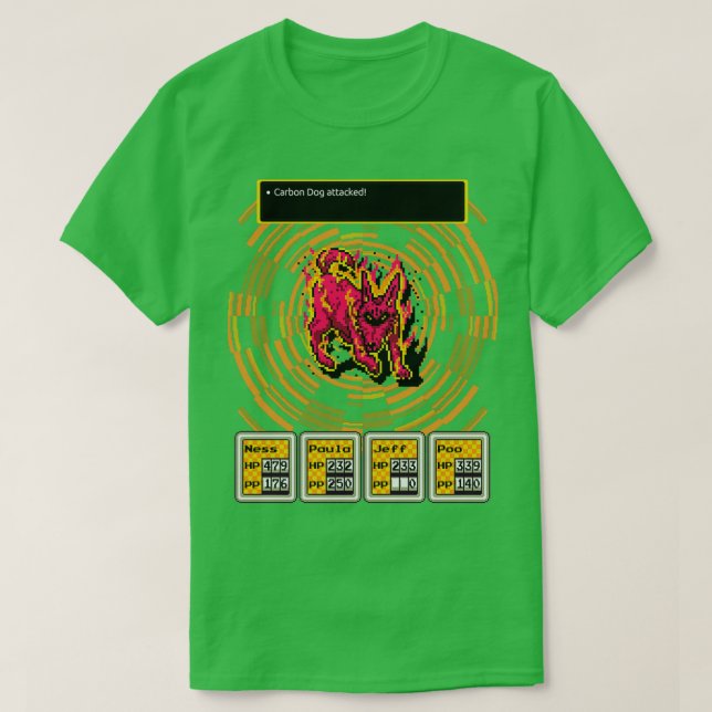 Jordbunden koldioxid-Hund T Shirt (Design framsida)
