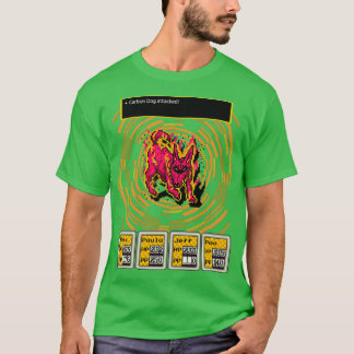 Jordbunden koldioxid-Hund T Shirt