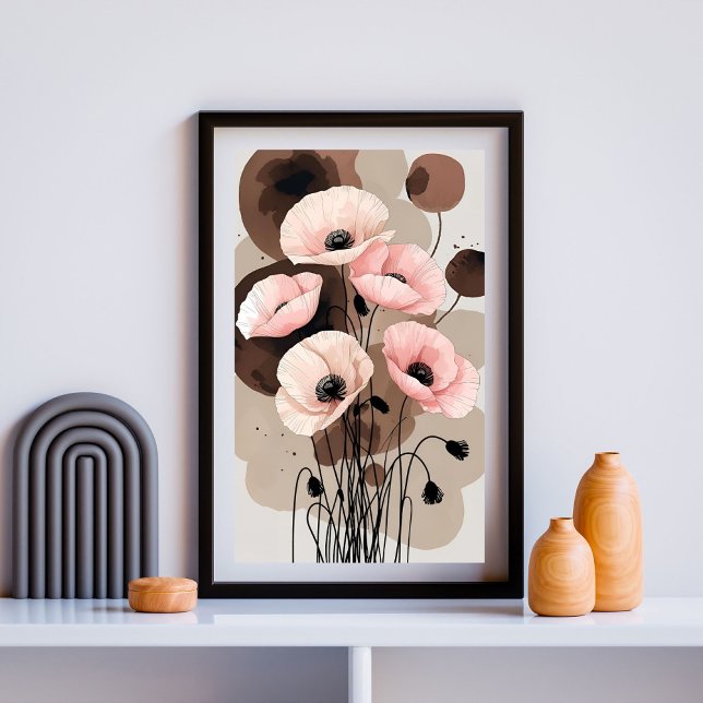 Jordbunden Vallmo Blomning Poster (Skapare uppladdad)