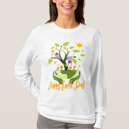 Jorddag - jord för planet för Slothträdmiljö T Shirt