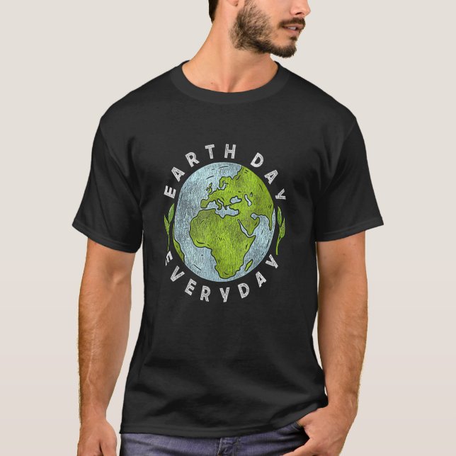 Jorddag - vardag - dag 1 t shirt (Framsida)